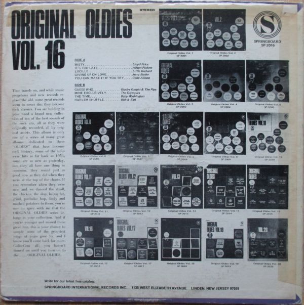 V.A. - ORIGINAL OLDIES VOL.16 – Bild 2